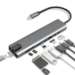 Multifunction 11 in 1 HUB USB C Multiport Adapter Hdtv 4K 30Hz